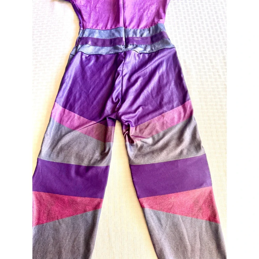 Disney Descendants 3 Mal Costume Jumpsuit Purple VK Cosplay Girls Small Spirit